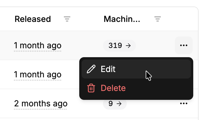 Edit release