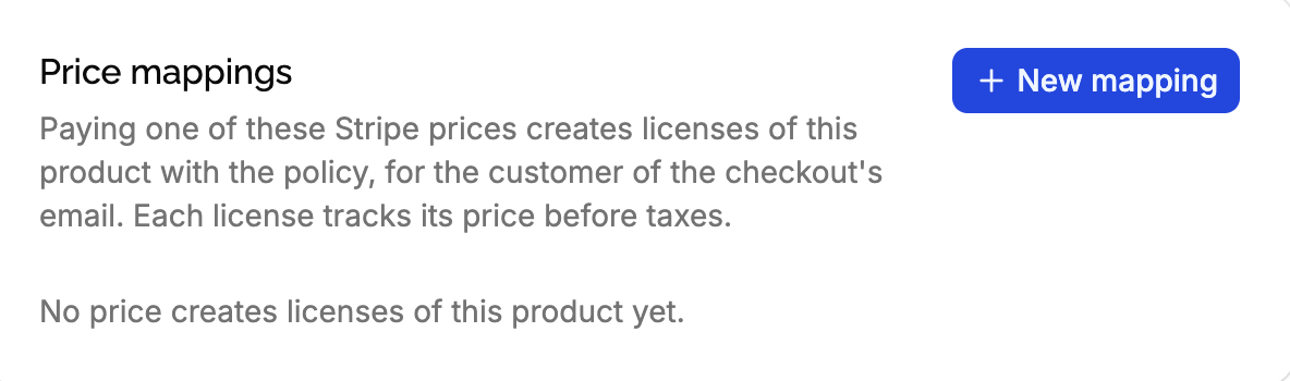Screenshot new price mapping